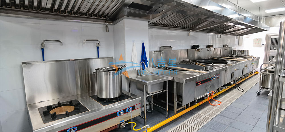定制大型食堂廚房工程案例