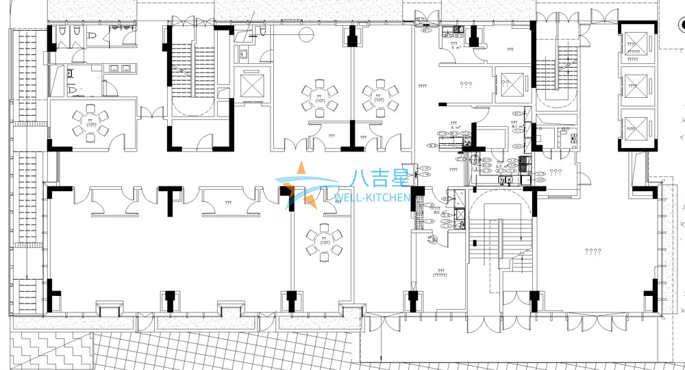 京廣協(xié)同創(chuàng )新中心首層廚房工程設計圖
